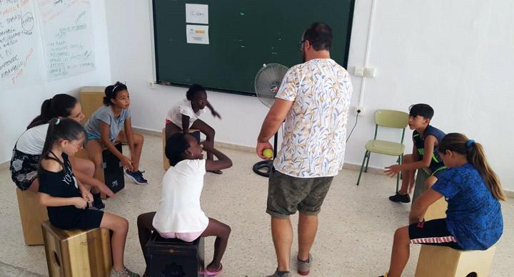 Cajacomunicando FundacionCepaim Lepe percusión septoct 2018 1