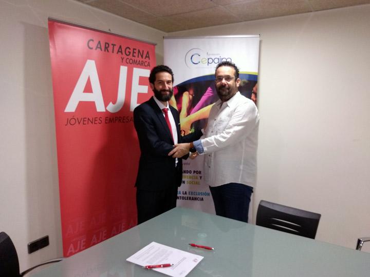 ConvenioAJE 3 firma Cartagena Cepaim marzo2019