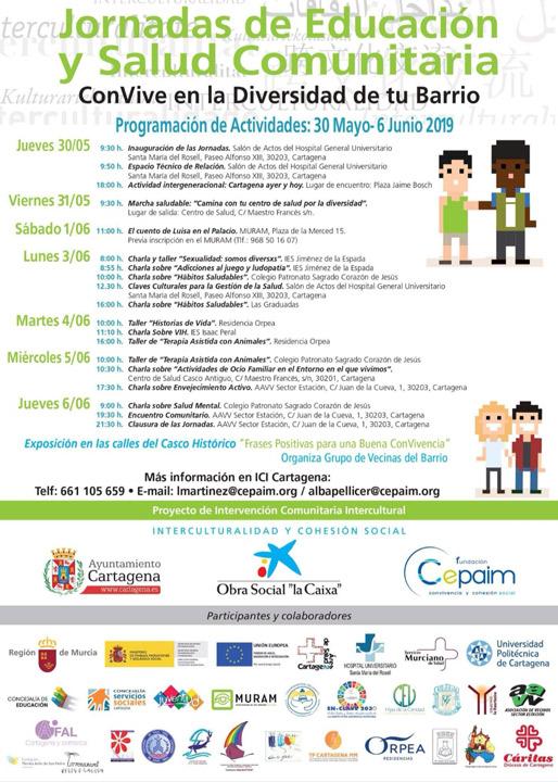 web Cartel JornadasdeSaludComunitaria Cartagena mayo2019