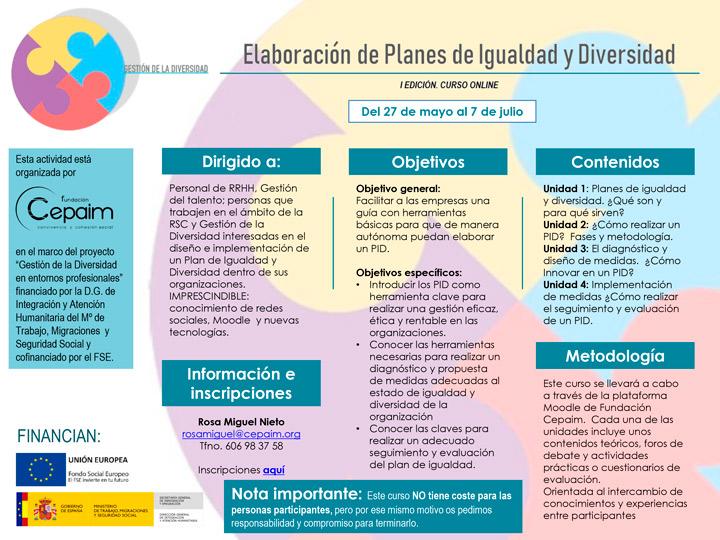 web Cartel folleto curso PID