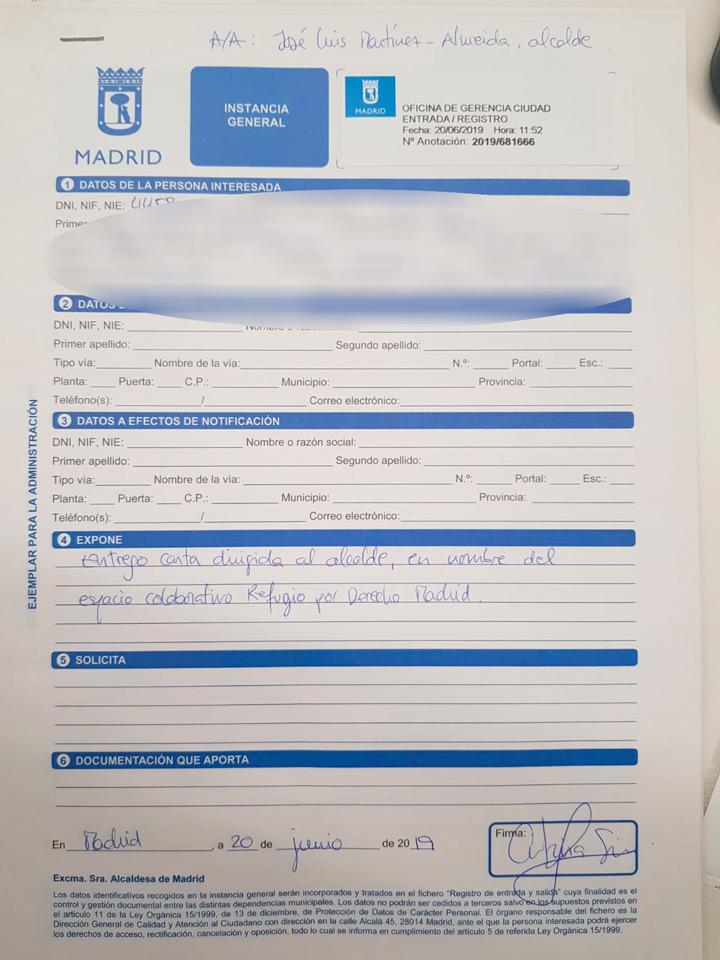 RefugioPorDerecho RegistroMadrid