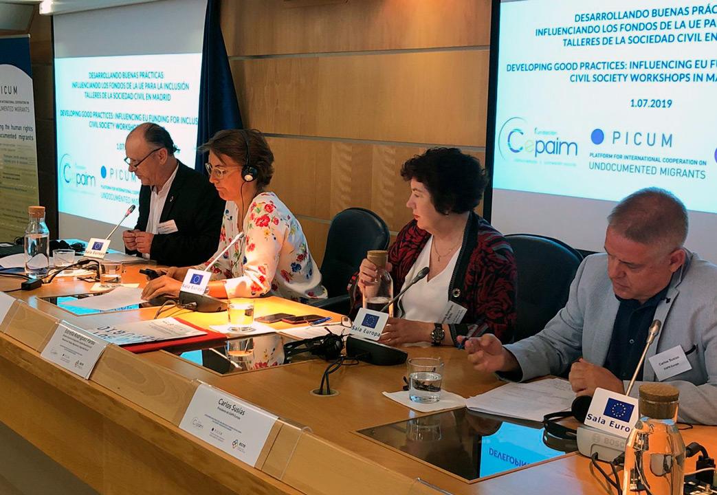 Cepaim ECR PICUM 1 JornadasFondosEuropeos Madrid julio2019