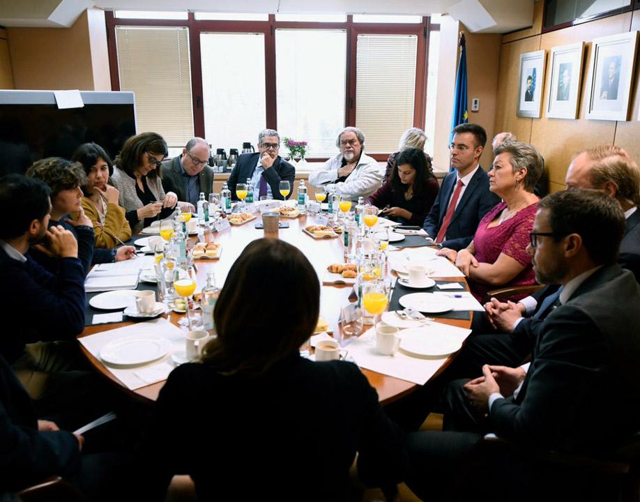ReuniónComisariaEuropea 2 PactoMigracionAsilo febrero2020