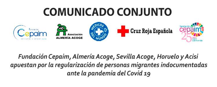 web ComunicadoAsentamientosCOVID