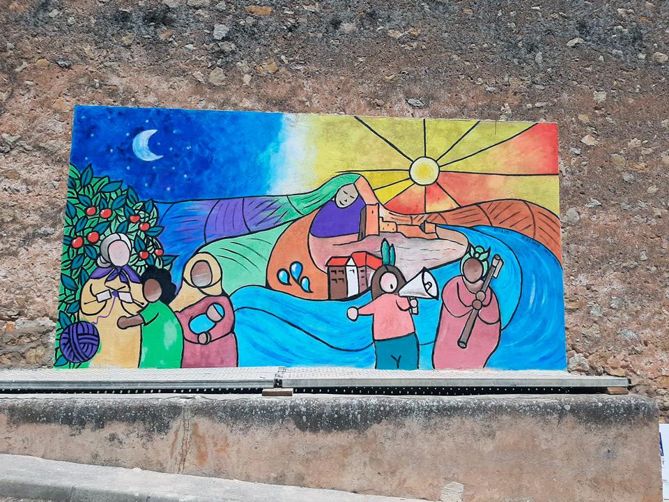 MolinaDeAragon MuralMujeresMayoresRurales 3 julio2020