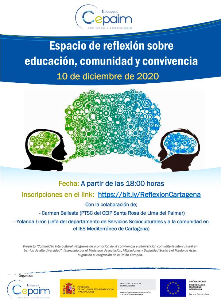 web Cartel Cartagena ComunidadIntercultural Espacio de reflexion