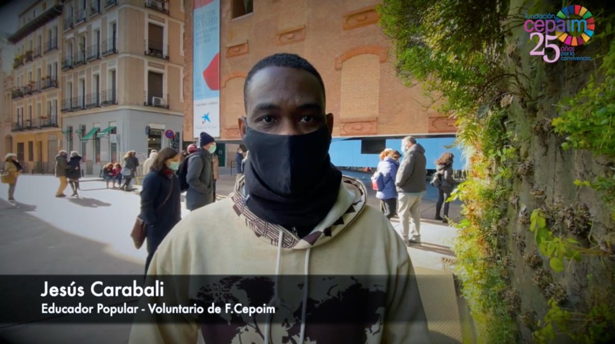 ReconocimientoVoluntariado Cepaim Madrid JesúsCarabaldi enero2021