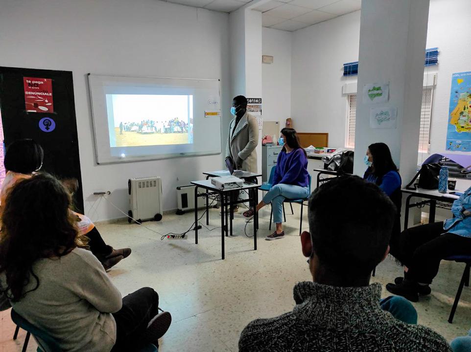 Huelva AcogidaHumanitaria TallerMigrantesDeSueños 2 marzo2021