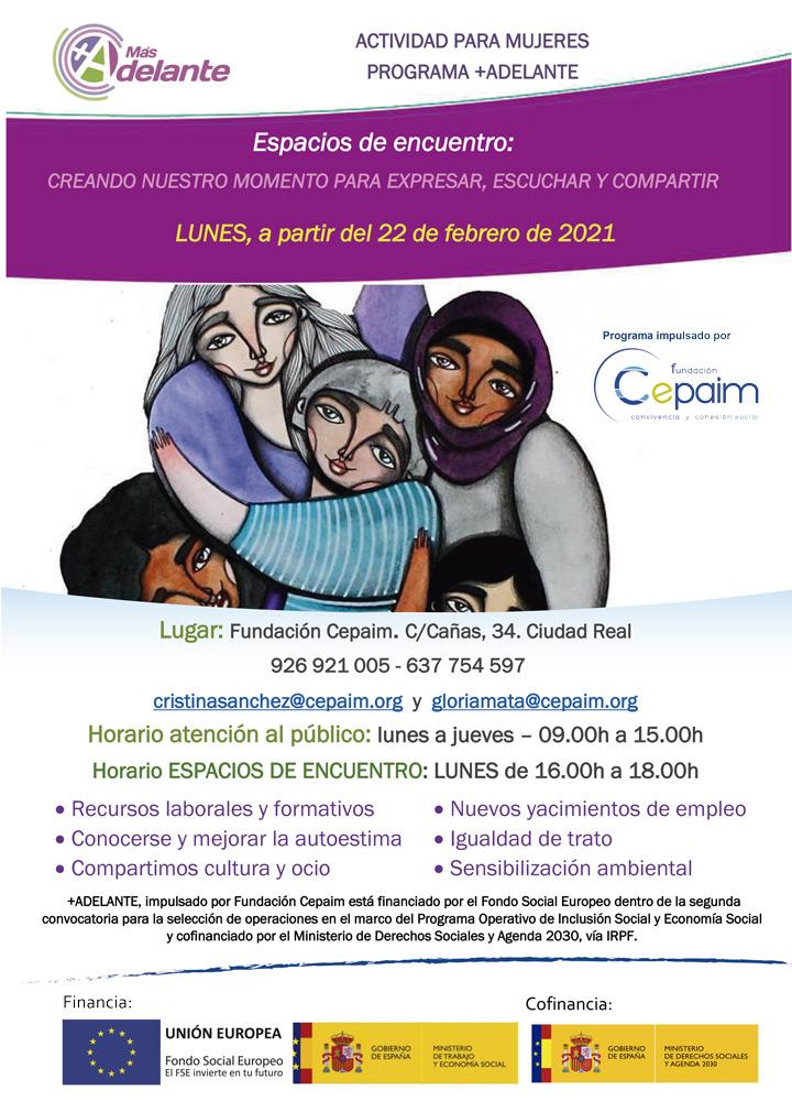 web 2021 Cartel ESPACIOS ENCUENTRO Ciudad Real