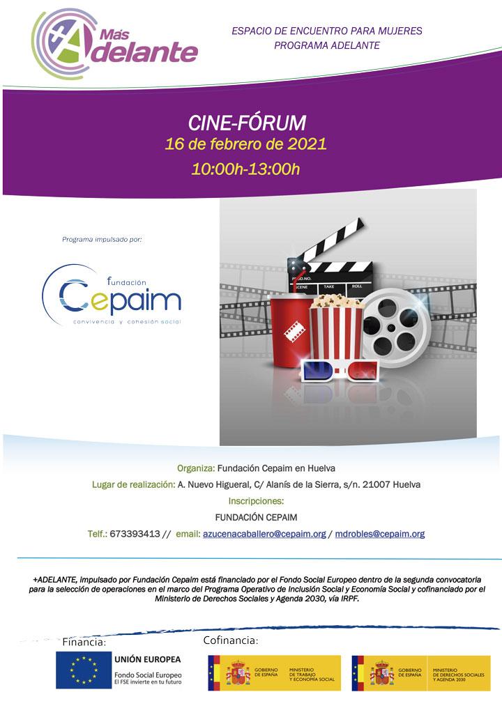 web Cartel Huelva MasAdelante CineForum febrero2021
