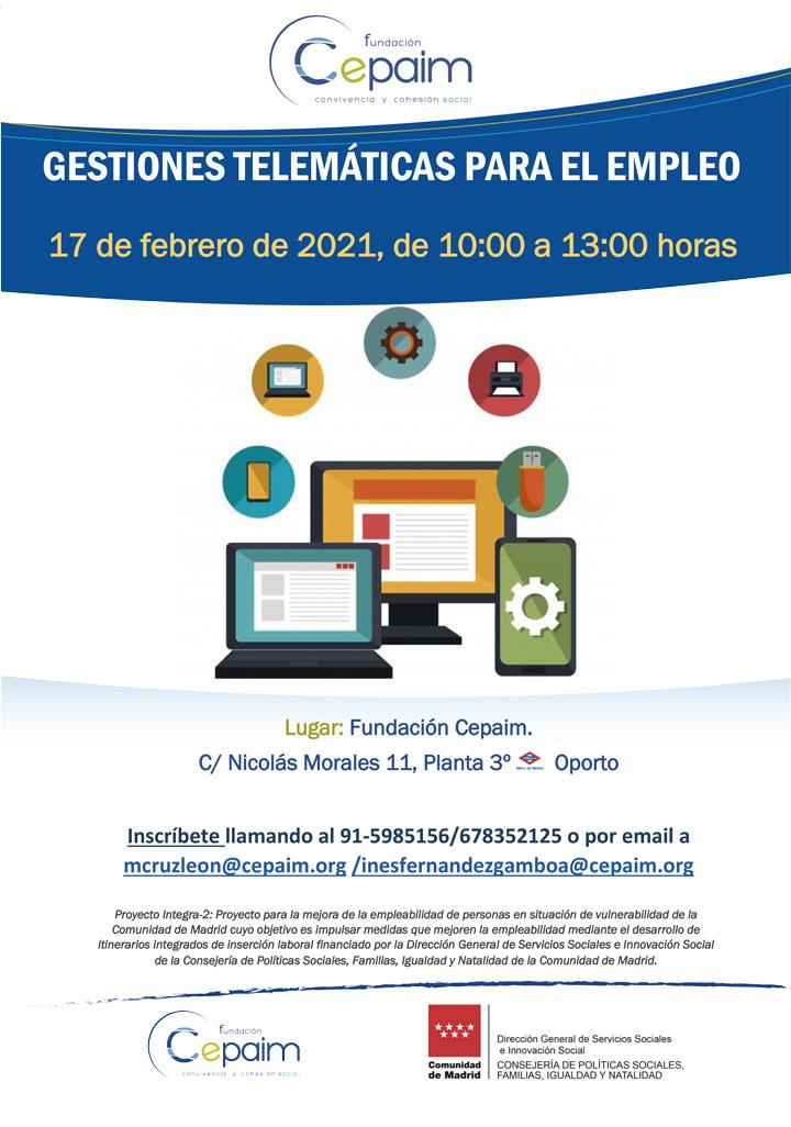 web Cartel Integra2 Madrid GestionesTelemáticas febrero2021