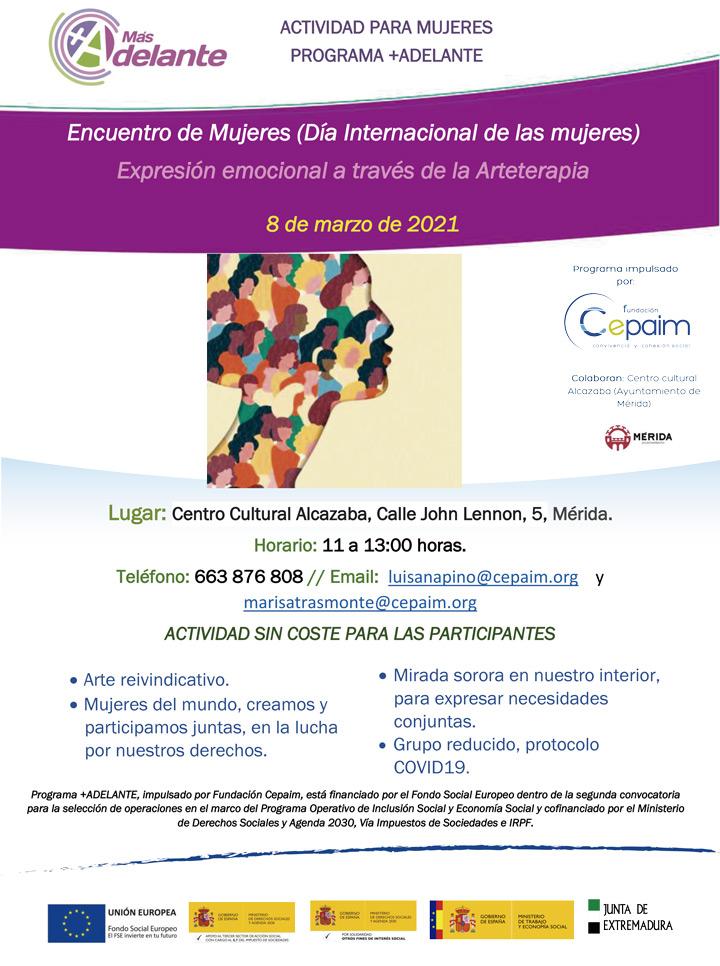 web Cartel Merida MasAdelante  Encuentro 08 de Marzo 2021