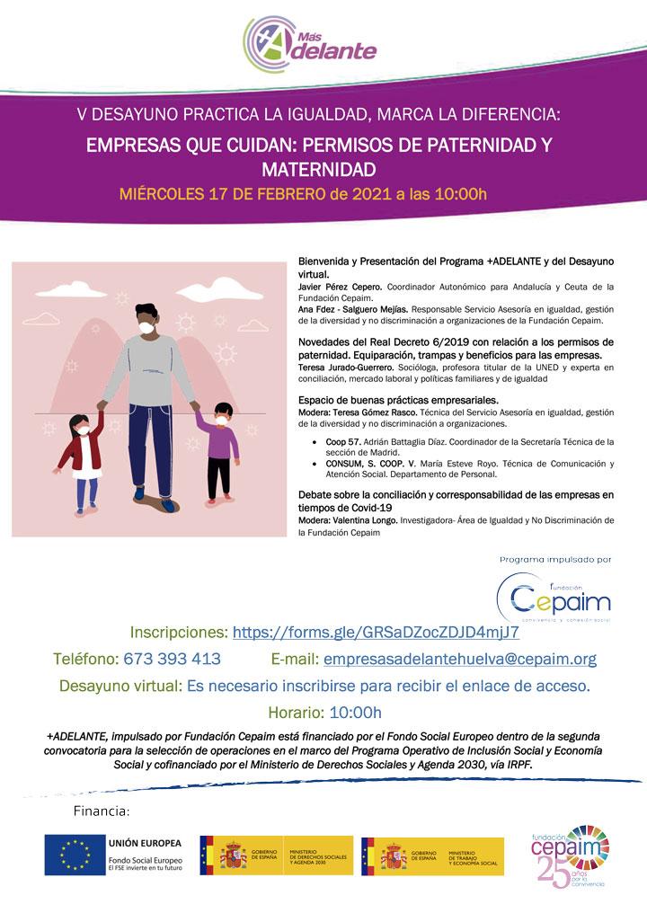 web VDesayunoPracticaLaIgualdad MasAdelante febrero2021