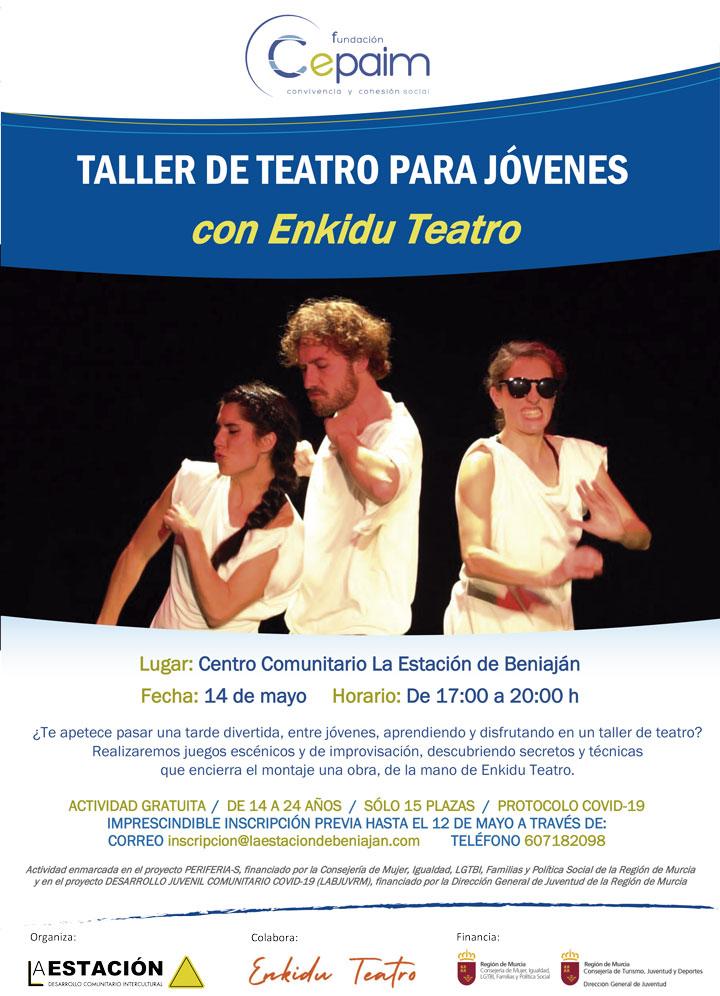 web Beniaján Cartel Taller de Teatro Enkidu PeriferiaS