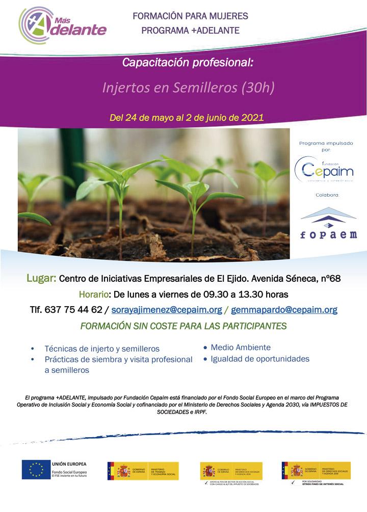 web Cartel Capacitación 2021 +Adelante   El Ejido   Injertos