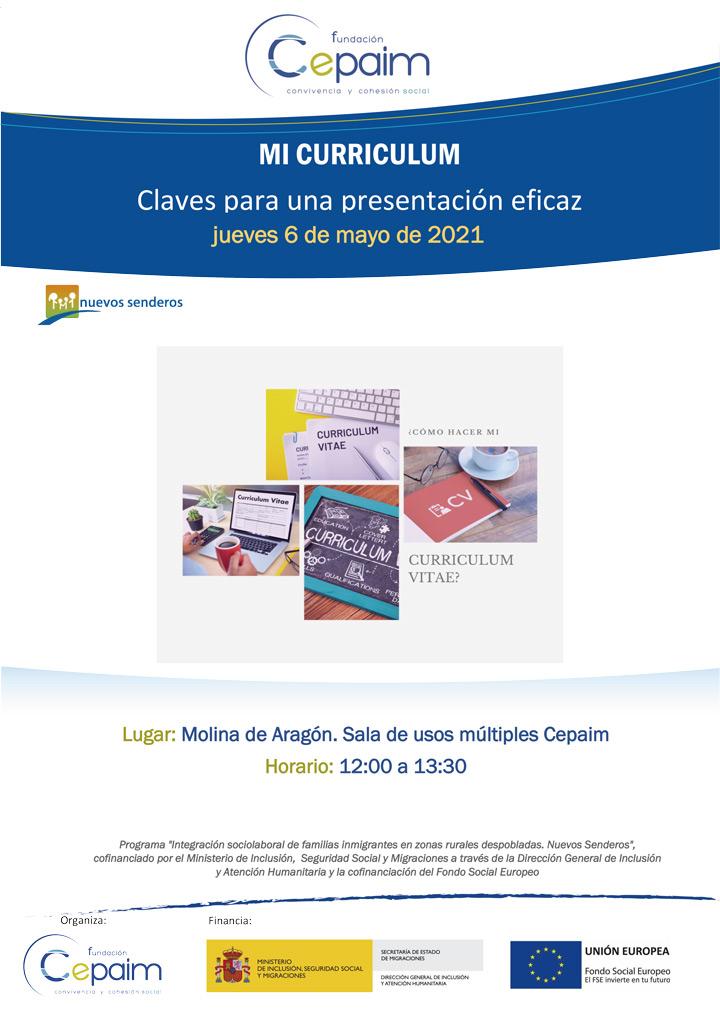 web Cartel MolinaDeAragón NuevosSenderos JornadaRecursosMedioRural