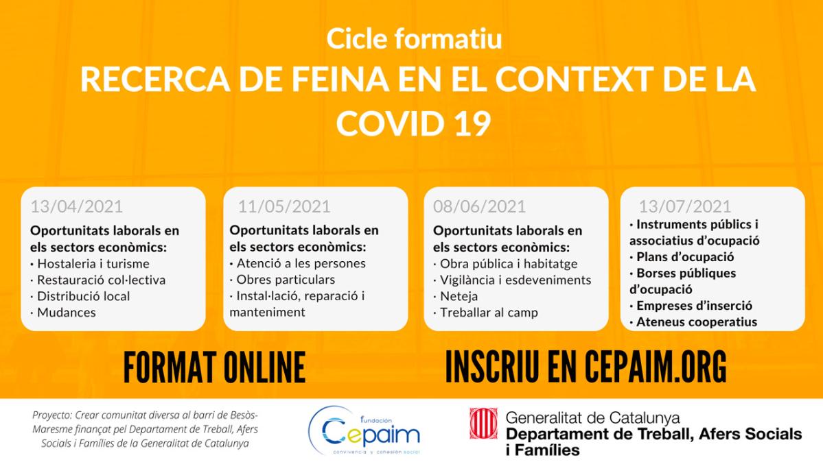 web Cicle formatiu RECERCA DE FEINA EN EL CONTEXT DE LA COVID 19