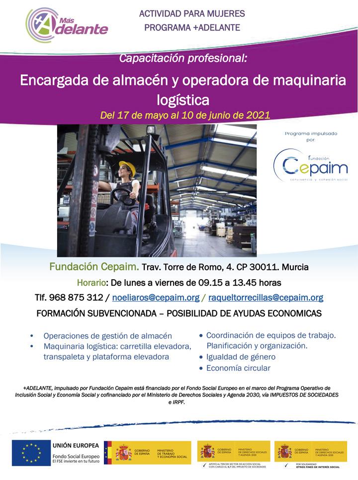 web Murcia MasAdelante CapacitacionAlmacen mayo2021