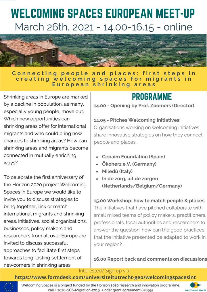 Flyer Welcoming Spaces Events
