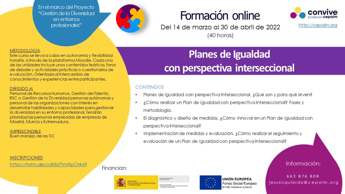 Formacion Planes de Igualdad