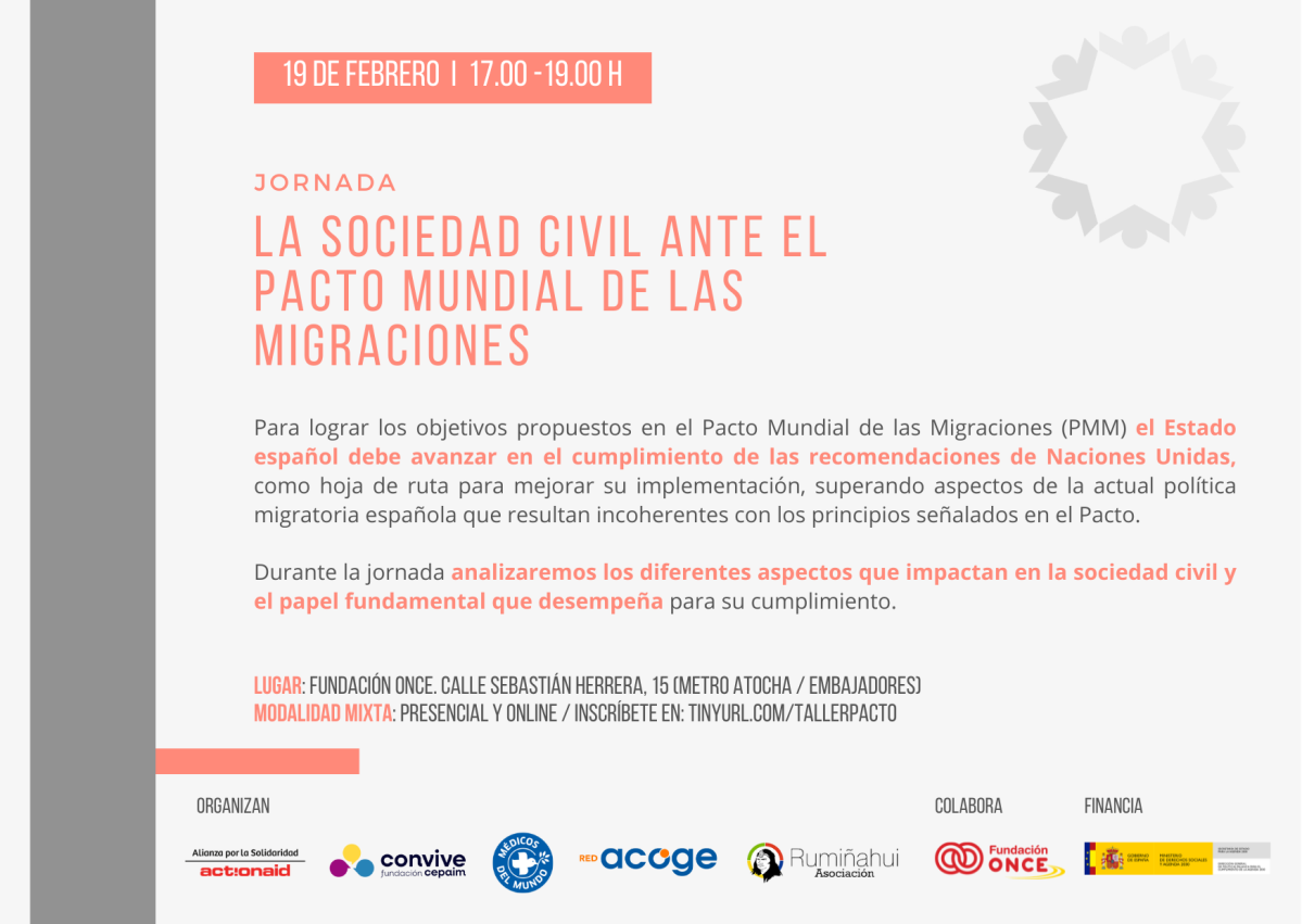 Invitación evento Pacto Mundial para la Migración (Tarjeta para días y eventos especiales)