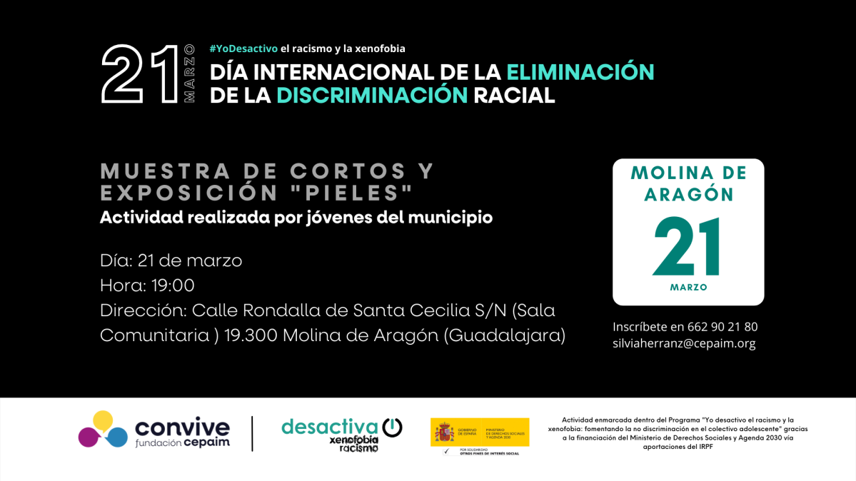 Cartel Molina de Aragón 21M YoDesactivo