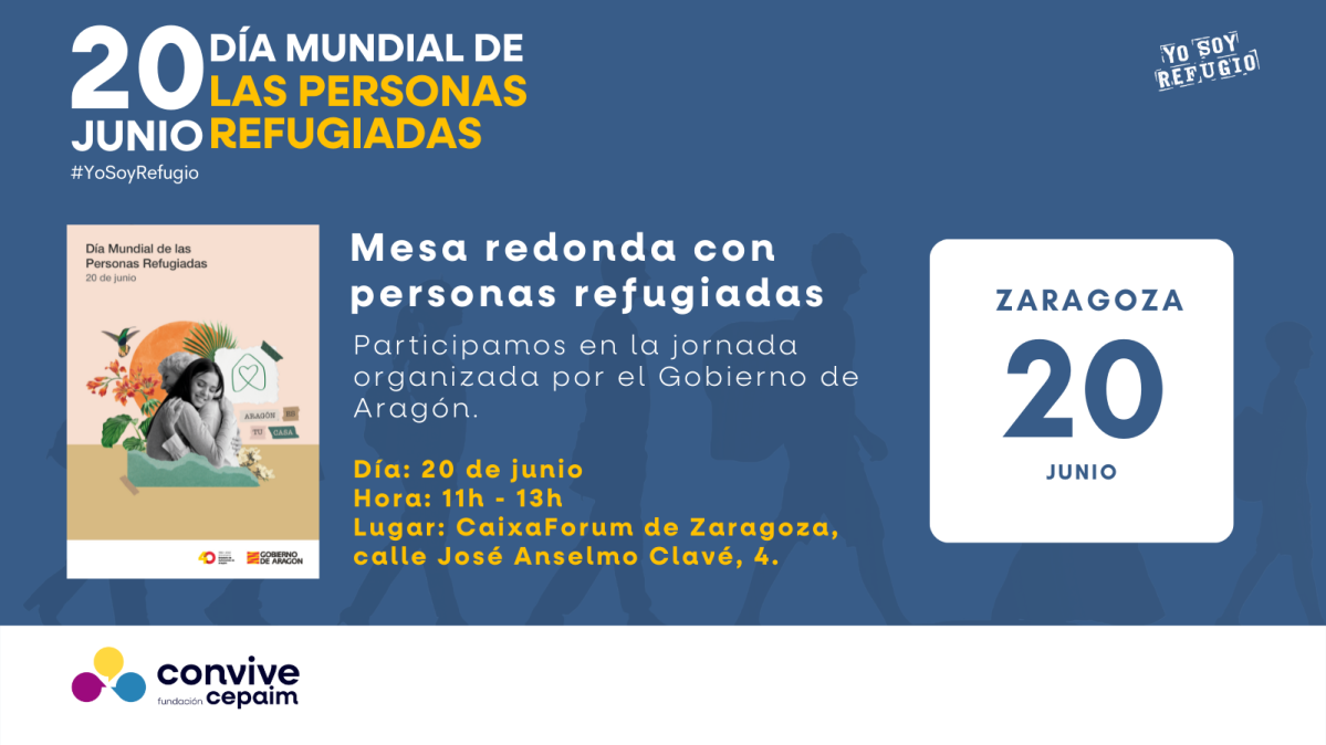 Mesa redonda con personas refugiadas (20J Zaragoza)