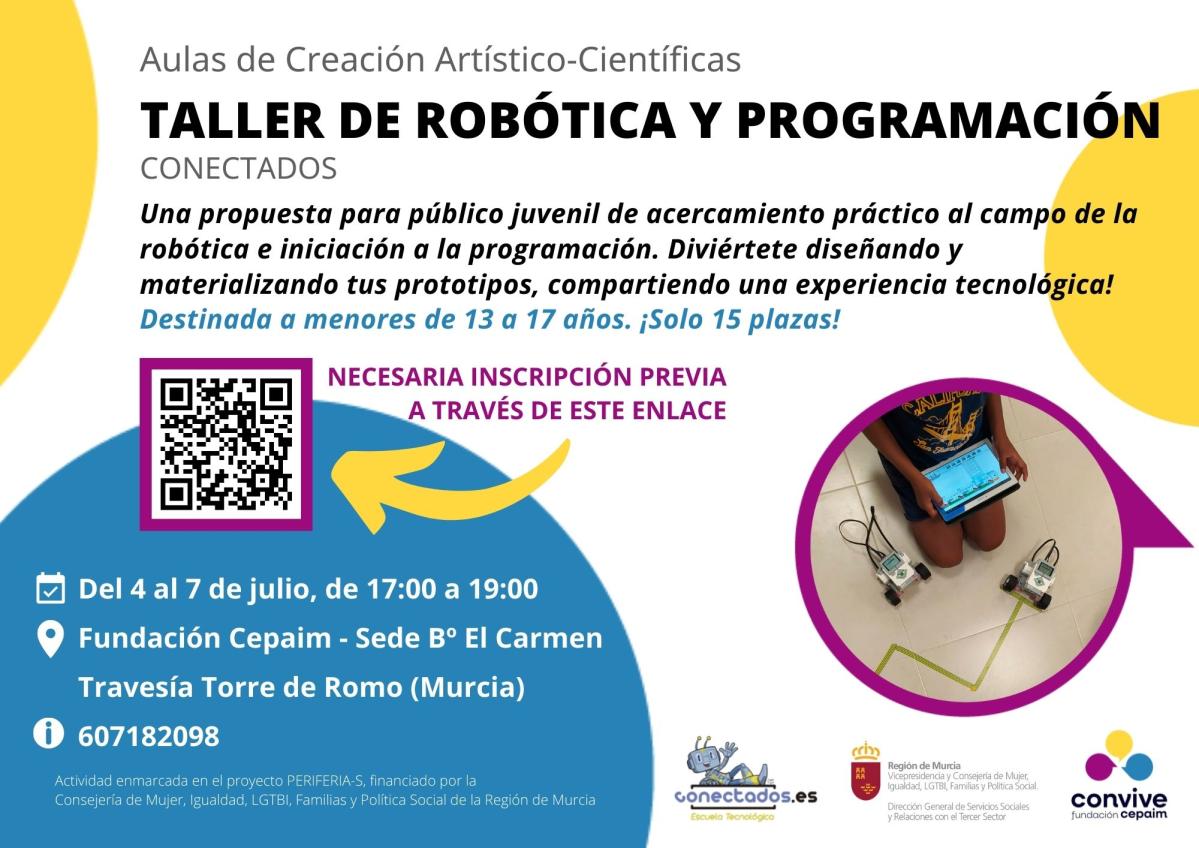 CARTEL AULAS DE CREACIÓN TALLER ROBÓTICA