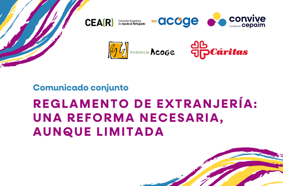 Comunicado conjunto Reglamento de Extranjeria