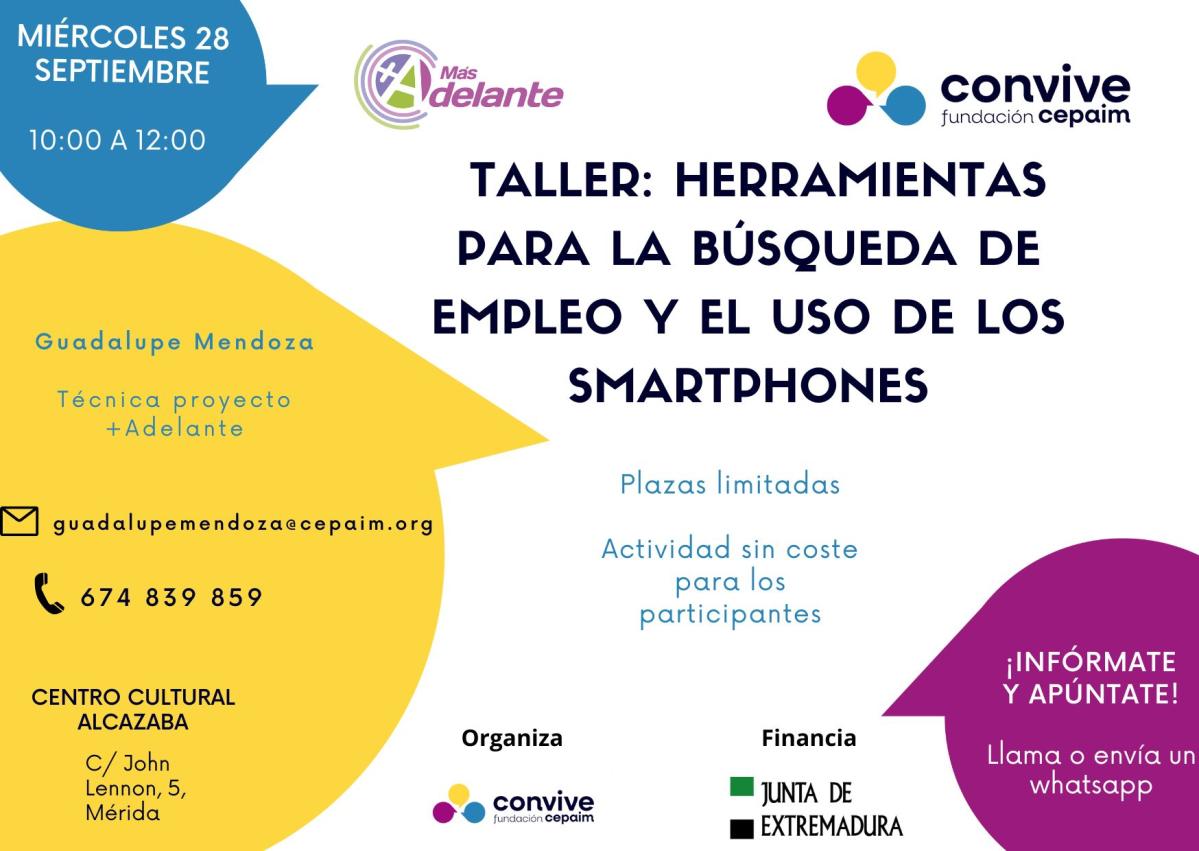 CARTEL DIFUSIÓN TALLER HERRMANIENTAS BUSQUEDA EMPLEO
