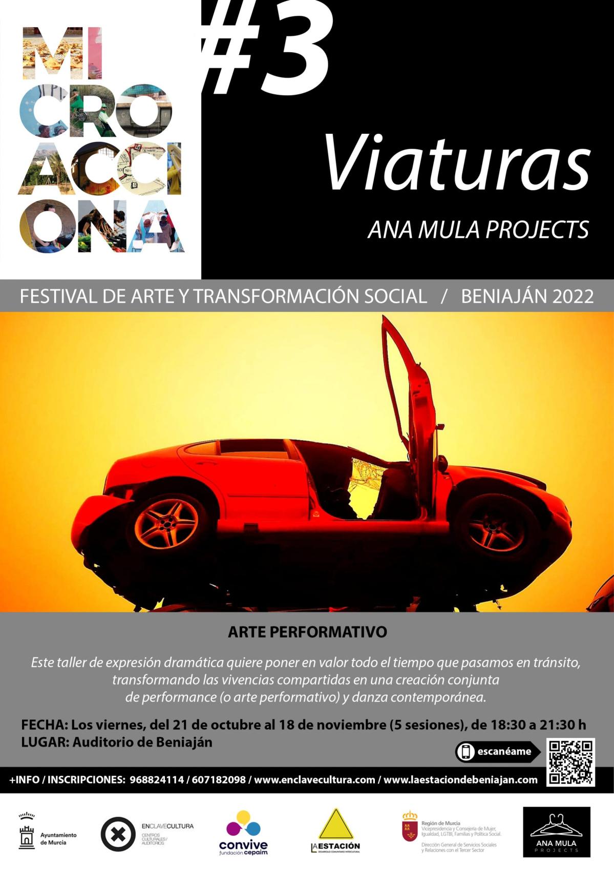 CARTEL MICROACCIONA   3 VIATURAS