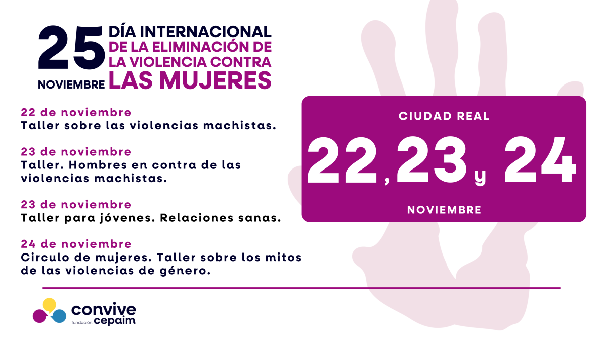 Actividades 25N Ciudad Real 22 al 24