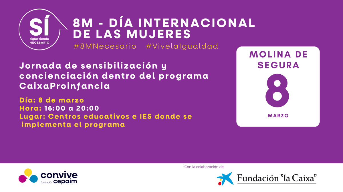 Sensibilización Caixaproinfancia 8m 2023 molina de segura