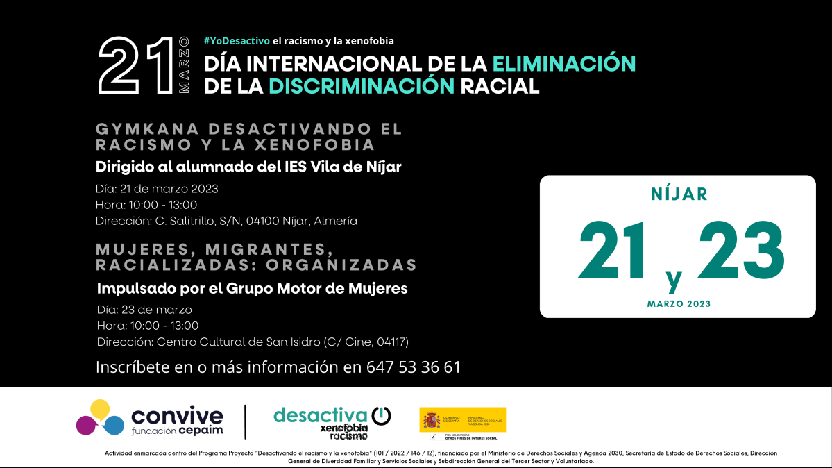 Cartel 21M Día Internacional de la eliminación de la discriminación racial Interculturalidad 1