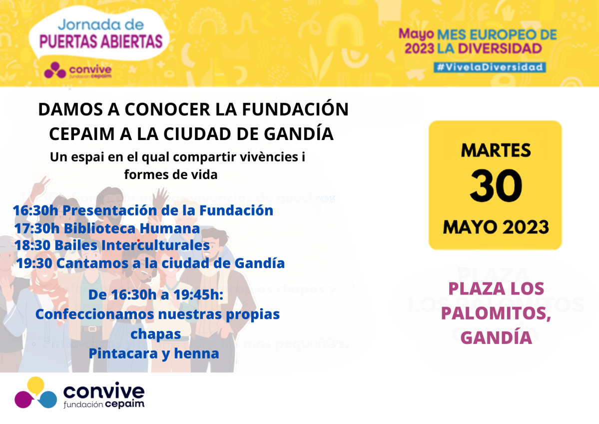 DAMOS A CONOCER LA FUNDACIÓN CEPAIM A LA CIUDAD DE GANDÍA (3)