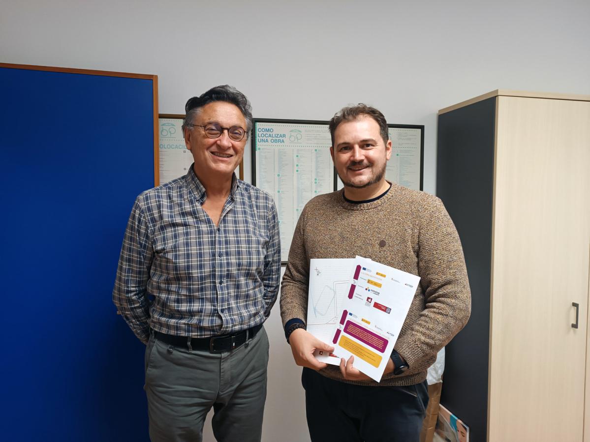 web J. Ramón referente de formación presentando el proyecto en los municipios