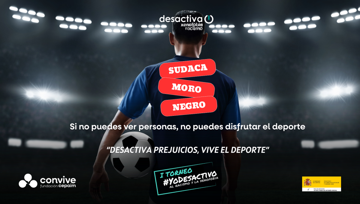 Si no puedes ver personas, no puedes disfrutar el deporte (campaña Desactiva racismo en el deporte)