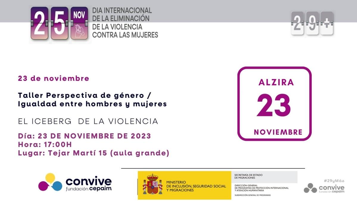 cartel taller el iceberg de la violencia tarde