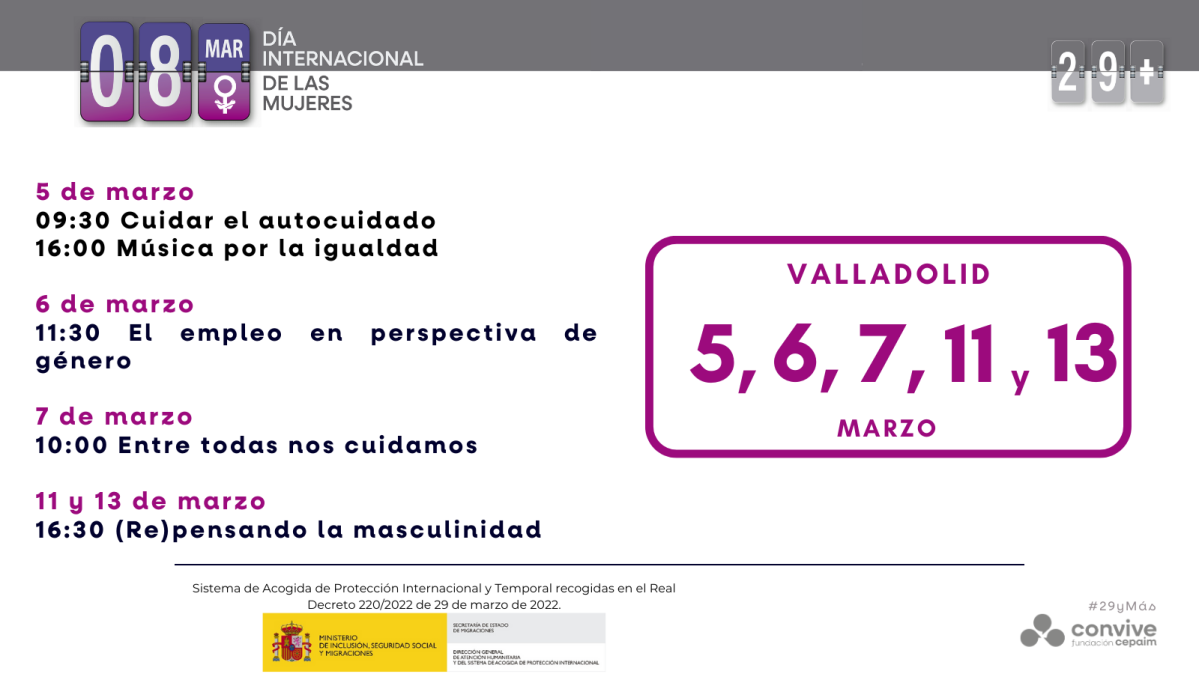 Cartel 8M Valladolid